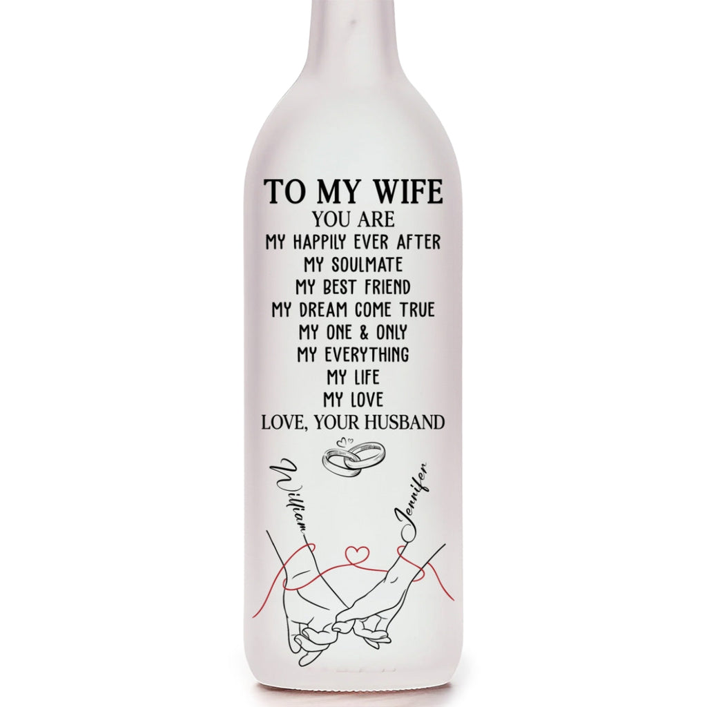 My Life My Love 2 - Personalized Bottle Lamp
