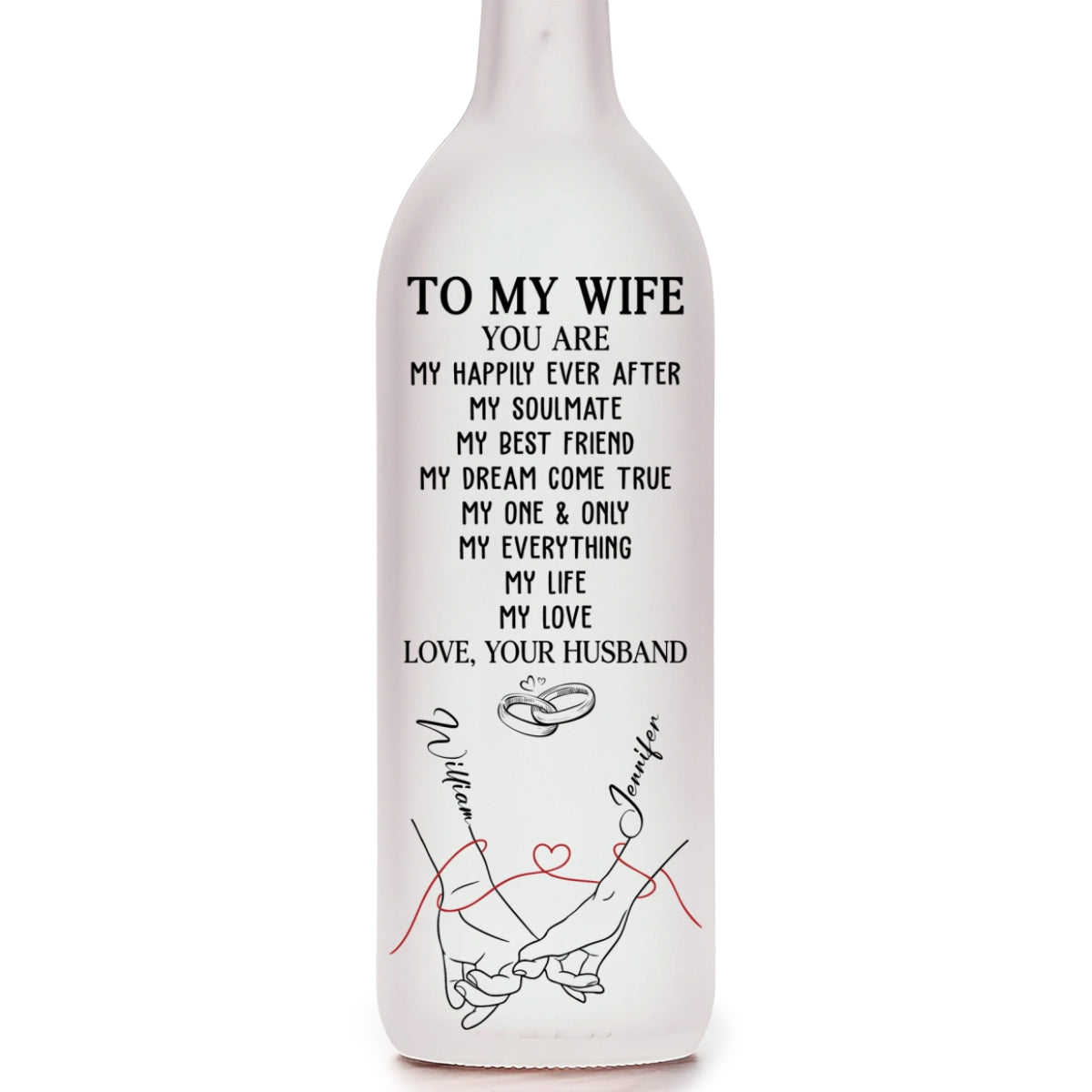 My Life My Love 2 - Personalized Bottle Lamp