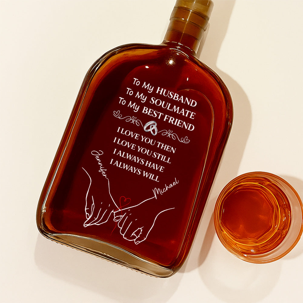 To My Husband Soulmate Best Friend - Personalized Spirits Decanter