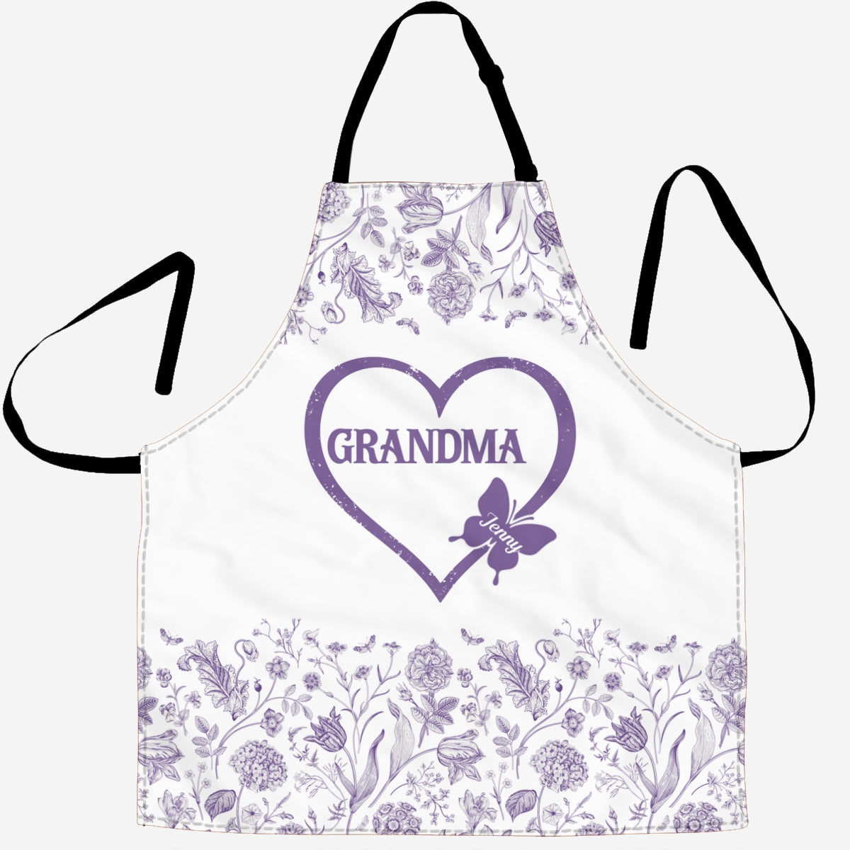 Floral Grandma - Personalized Apron