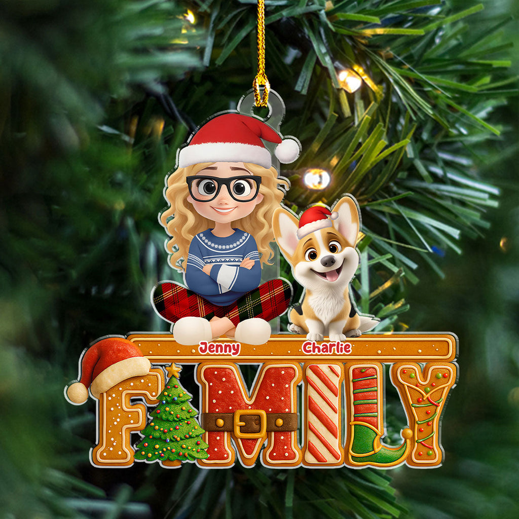 Custom Family Ornament, Christmas Gift for Family Members •  Loved This Christmas Cake - Personalized Acrylic Ornament