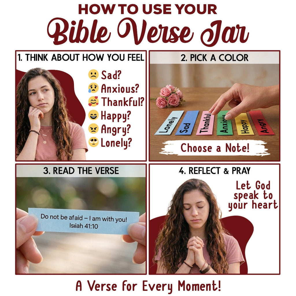 To My Granddaughter - Personalized Custom Bible Verses Jar