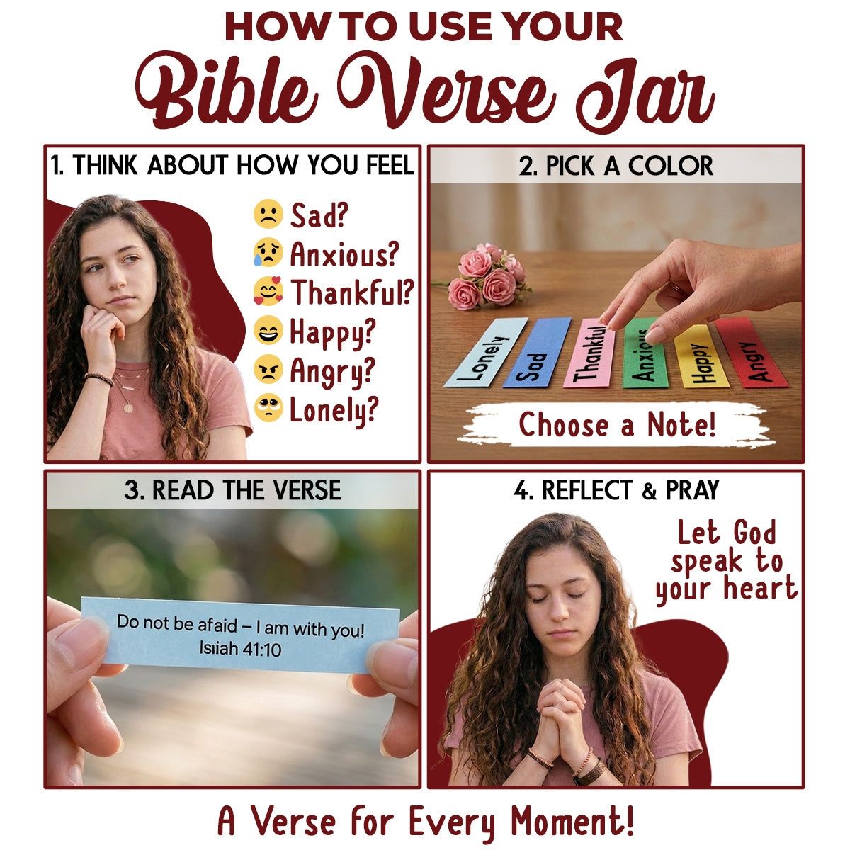 To My Granddaughter - Personalized Custom Bible Verses Jar