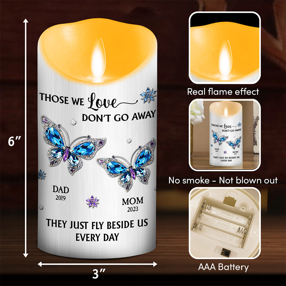 Those We Love Beside Us Every Day - Personalized LED Candle