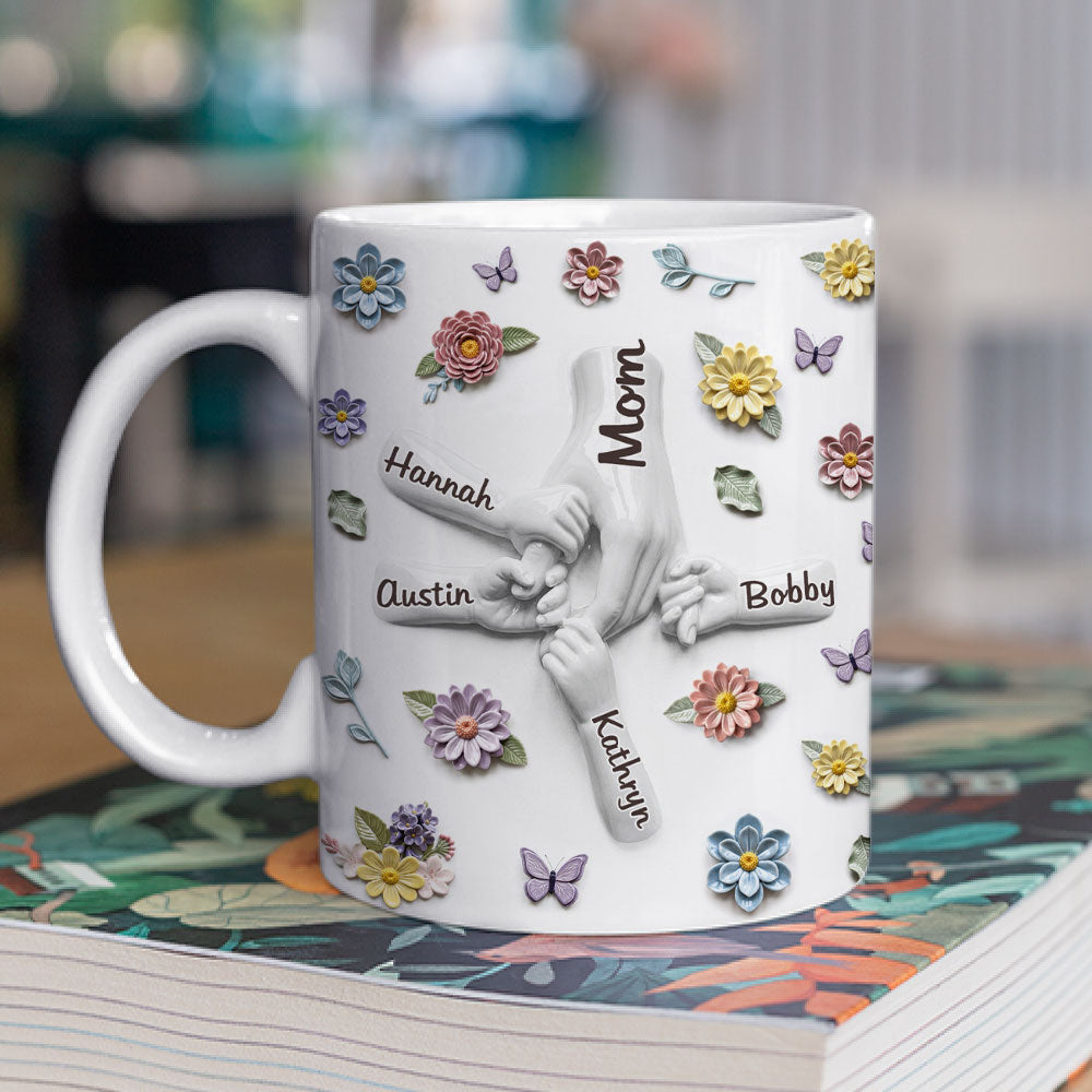 Custom Mother's Day Gift for Mom & Grandma • Our Beloved Mom - Personalized 3D Effect Mug