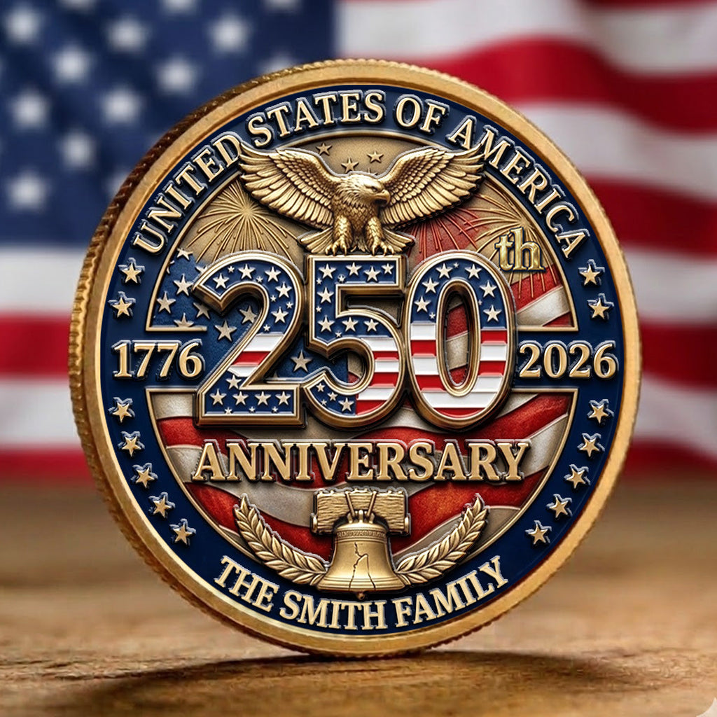 America 250th Anniversary - Personalized Commemorative Keepsake Coin