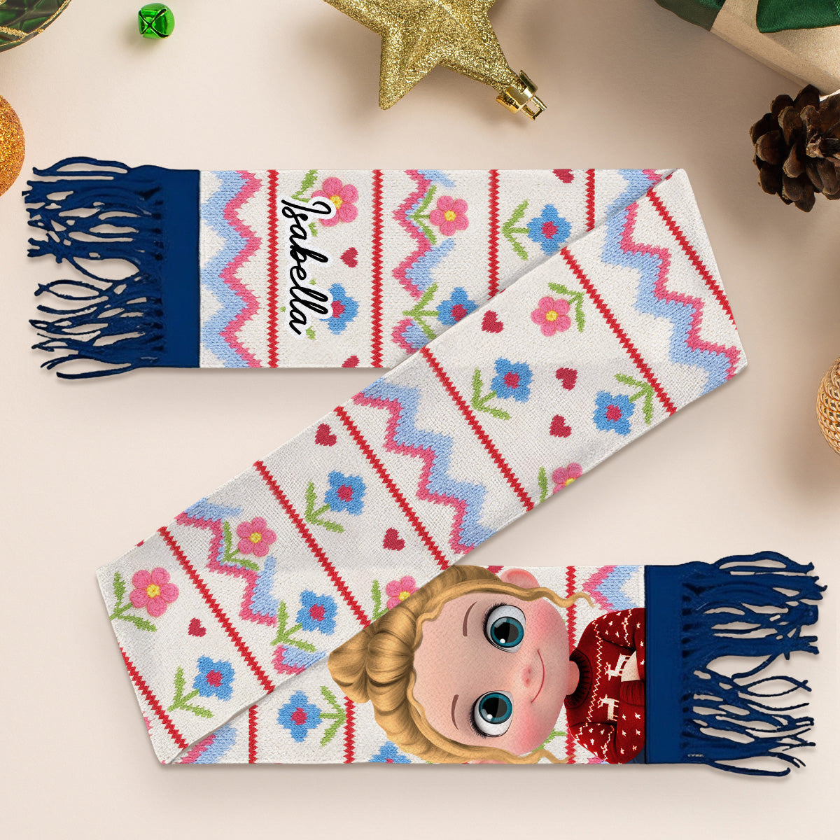Human Cartoon - Personalized Scarf