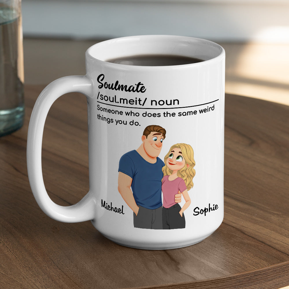 Custom Anniversary Keepsake Gifts For Couple • What Soulmates Do - Personalized Coffee Mug