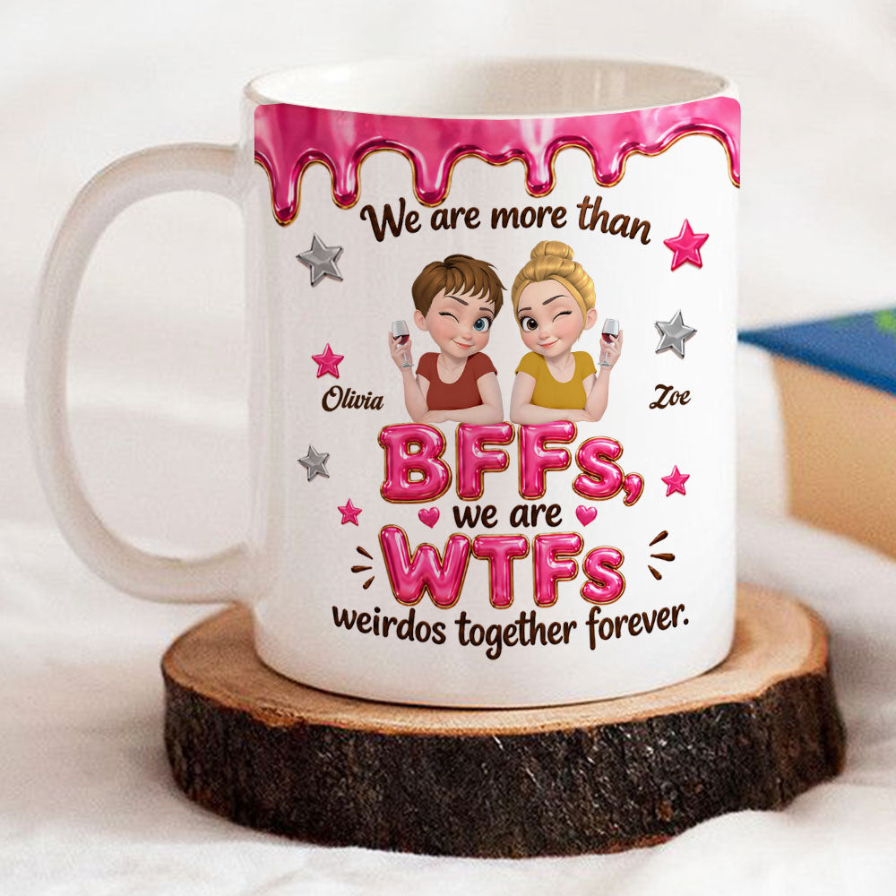 Custom Best Friend, Christmas & Birthday Friendship Keepsake Gift • Misfit Mates - Personalized Coffee Mug