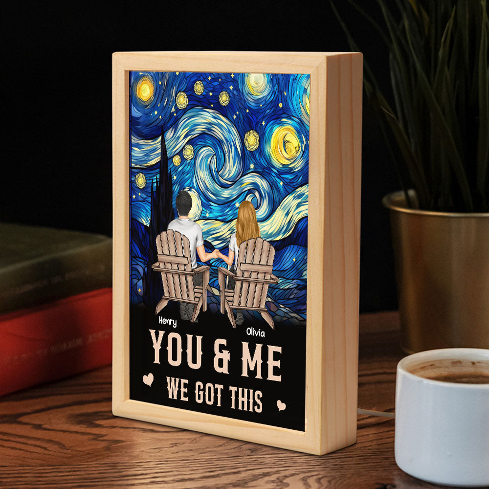 You And Me We Got This - Personalized Frame Light Box