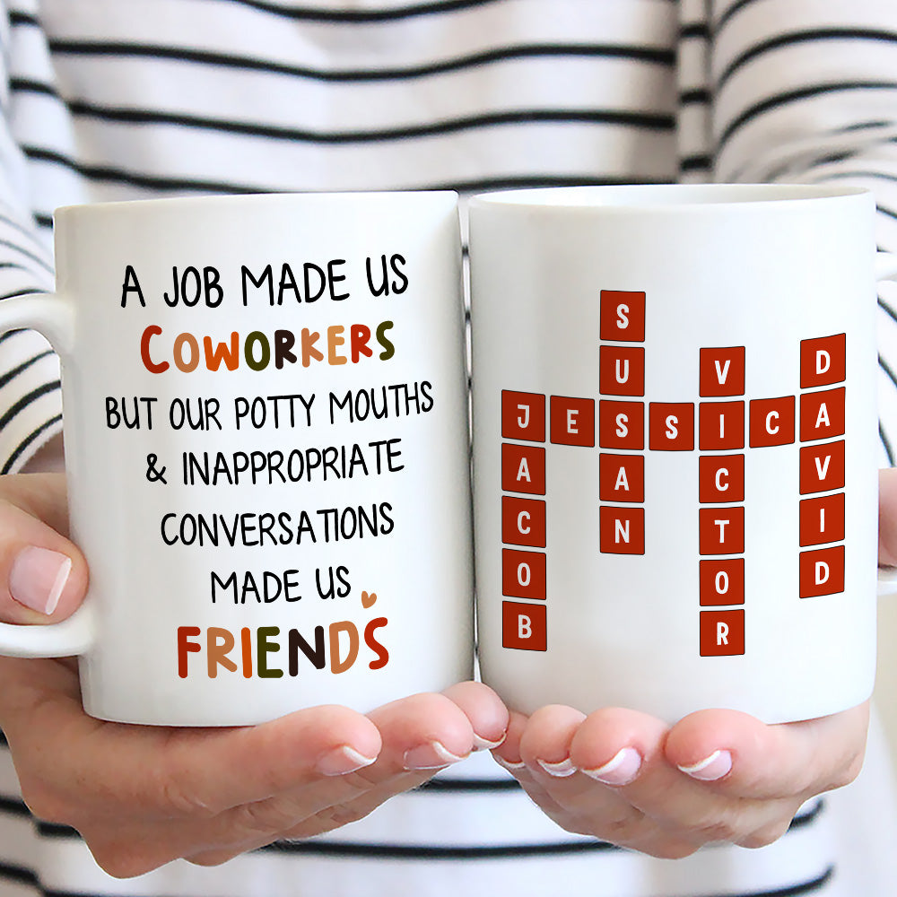 Custom Coworker, Christmas & Birthday Team Appreciation Gift • Office Friendship - Personalized Coffee Mug
