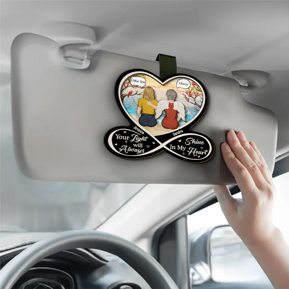 My Heart Was Not Ready - Personalized Car Visor Clip