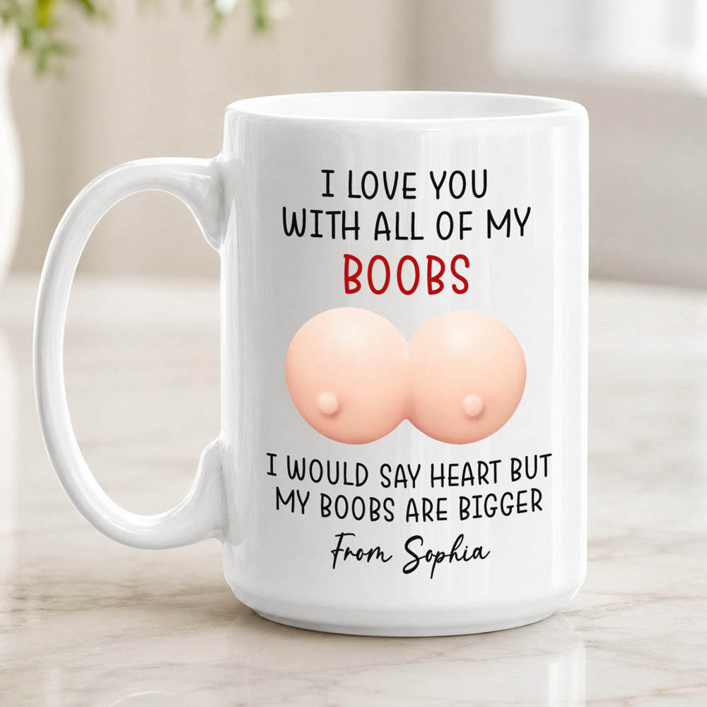 Custom Anniversary Keepsake Gifts For Couple • I Love You - Personalized Squishy Mug