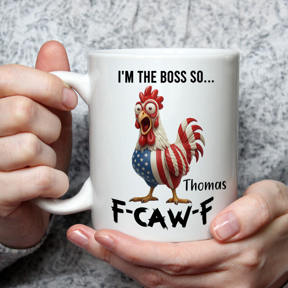 Custom Coworker, Christmas & Birthday Team Appreciation Gift • I Am Boss So FCAWF - Personalized Coffee Mug