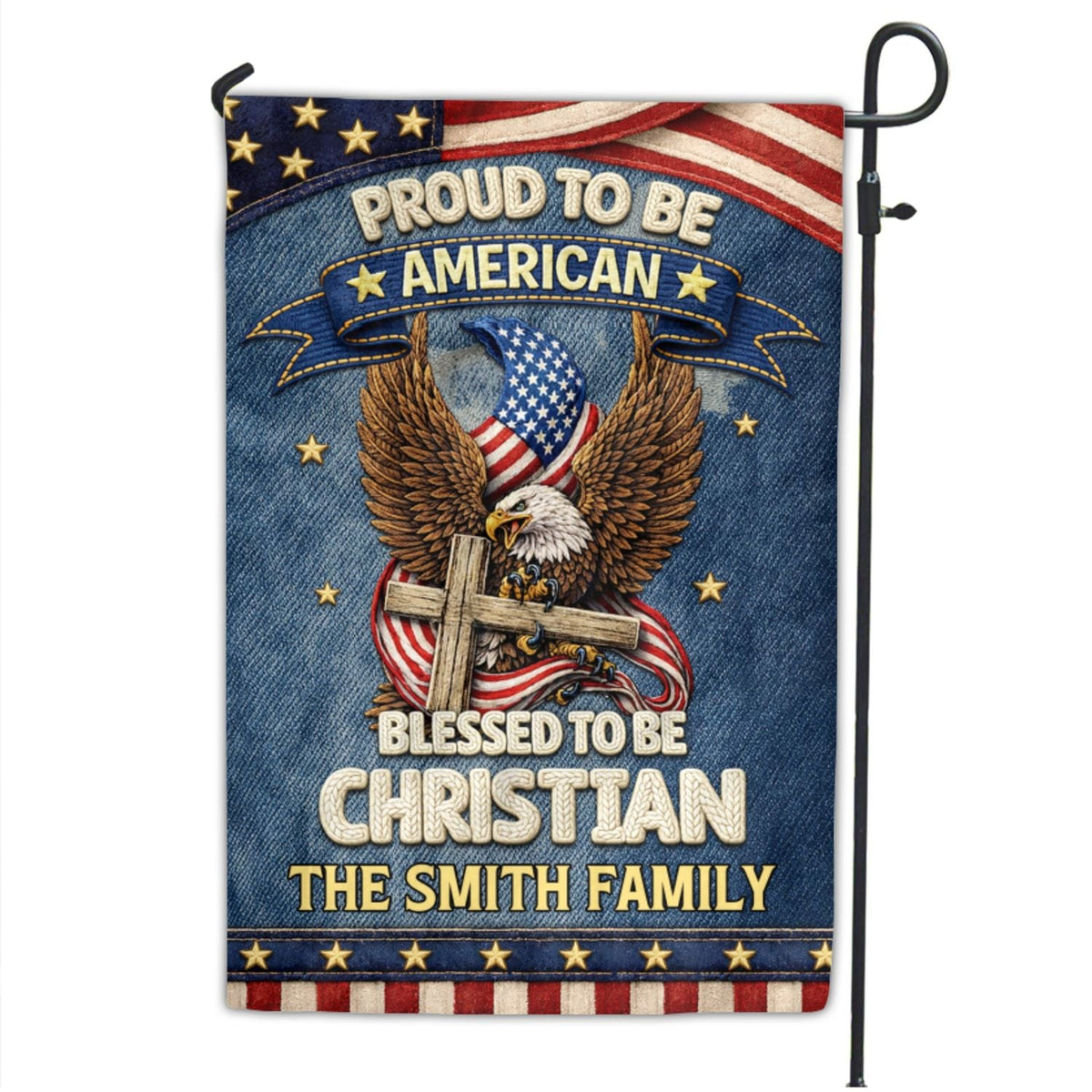 Blessed To Be Christian - Personalized Flag