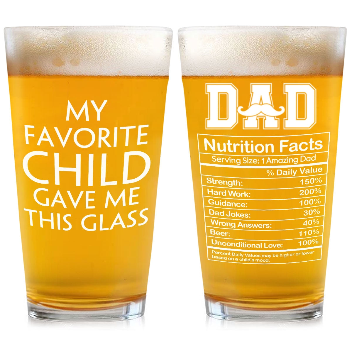 Amazing Dad - Personalized Beer Glass