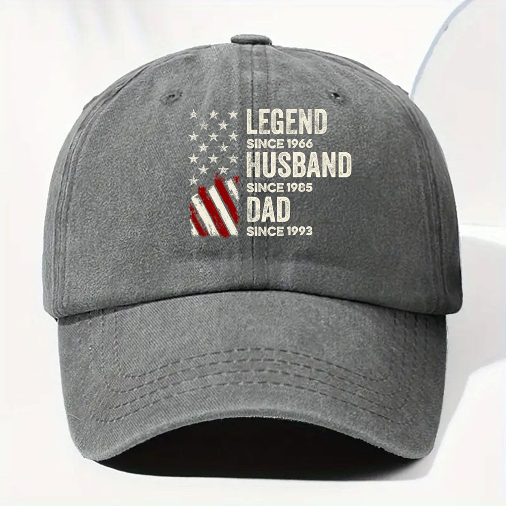 Custom Christmas Headwear Birthday Gifts for Grandpa • Just Keep Getting Better - Personalized Vintage Washed Denim Cap