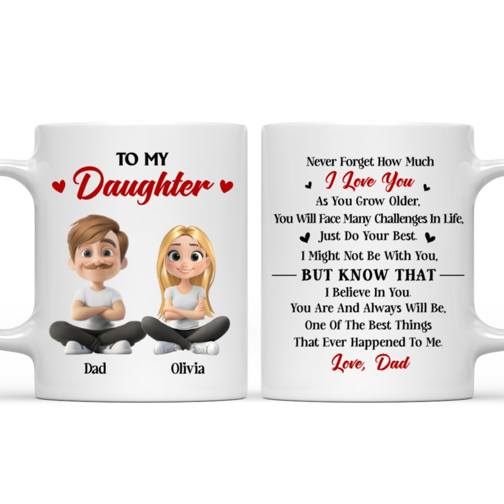 Custom Mother's Day Gift for Daughter • Do Your Best Daughter - Personalized Coffee Mug