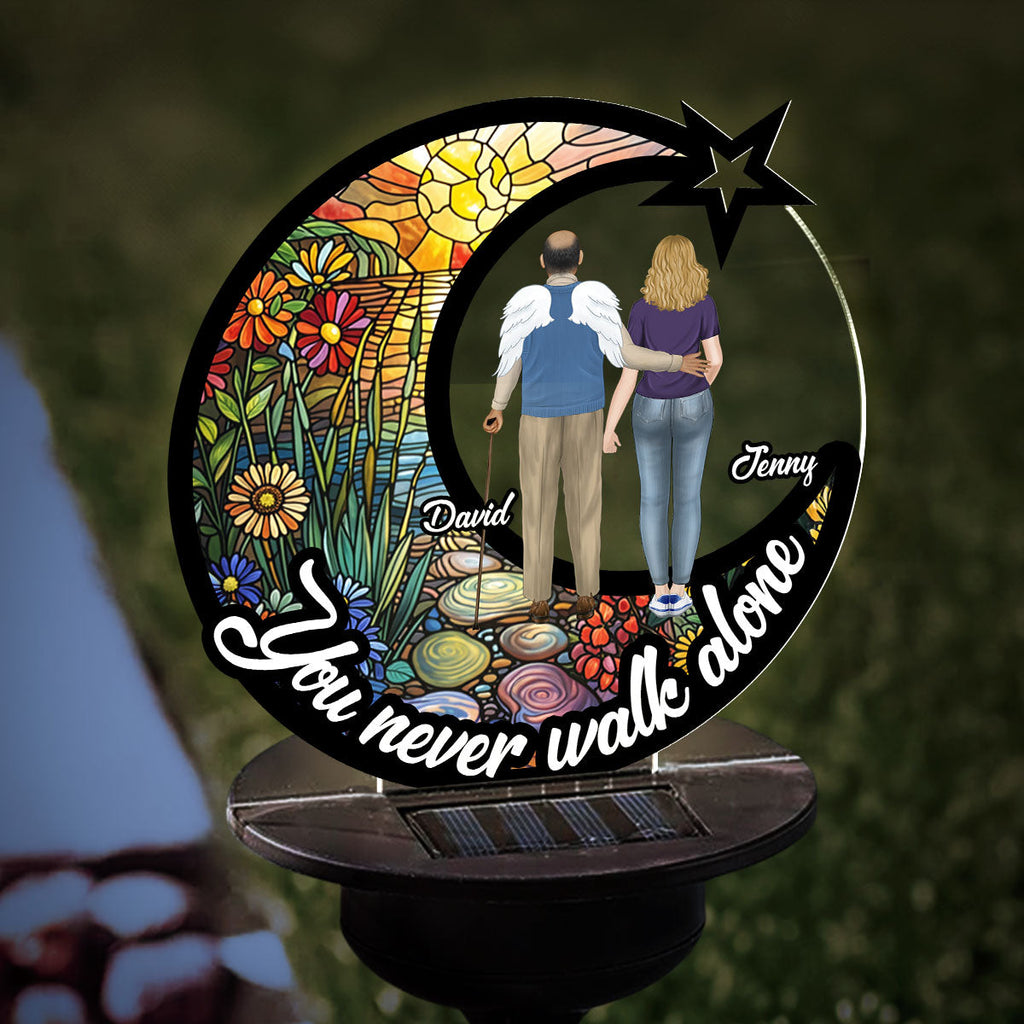 You Never Walk Alone - Personalized Solar Light