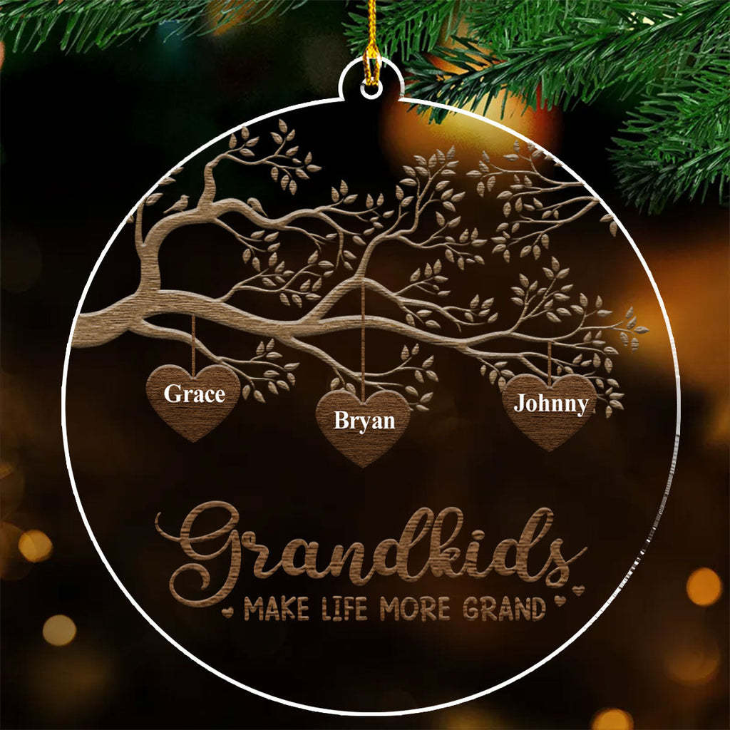 Custom Family Ornament, Christmas Gift for Family Members •  The Greatest Blessing - Personalized Acrylic Ornament
