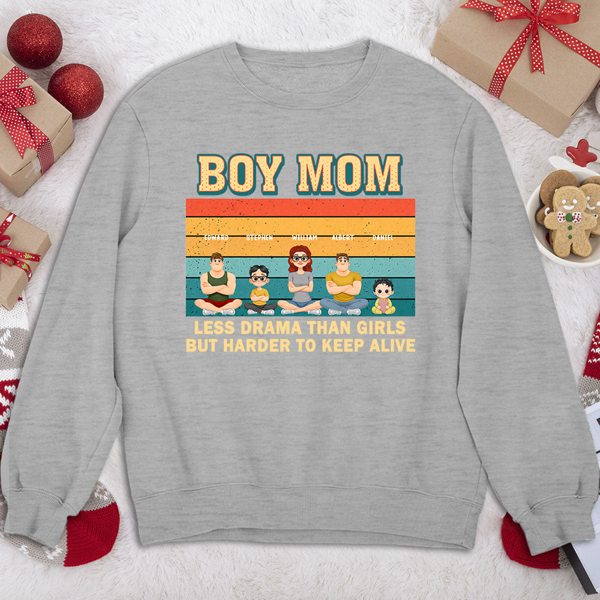 Custom Christmas Anniversary Keepsake Gifts For Wife • Boy Mom - Personalized Shirt