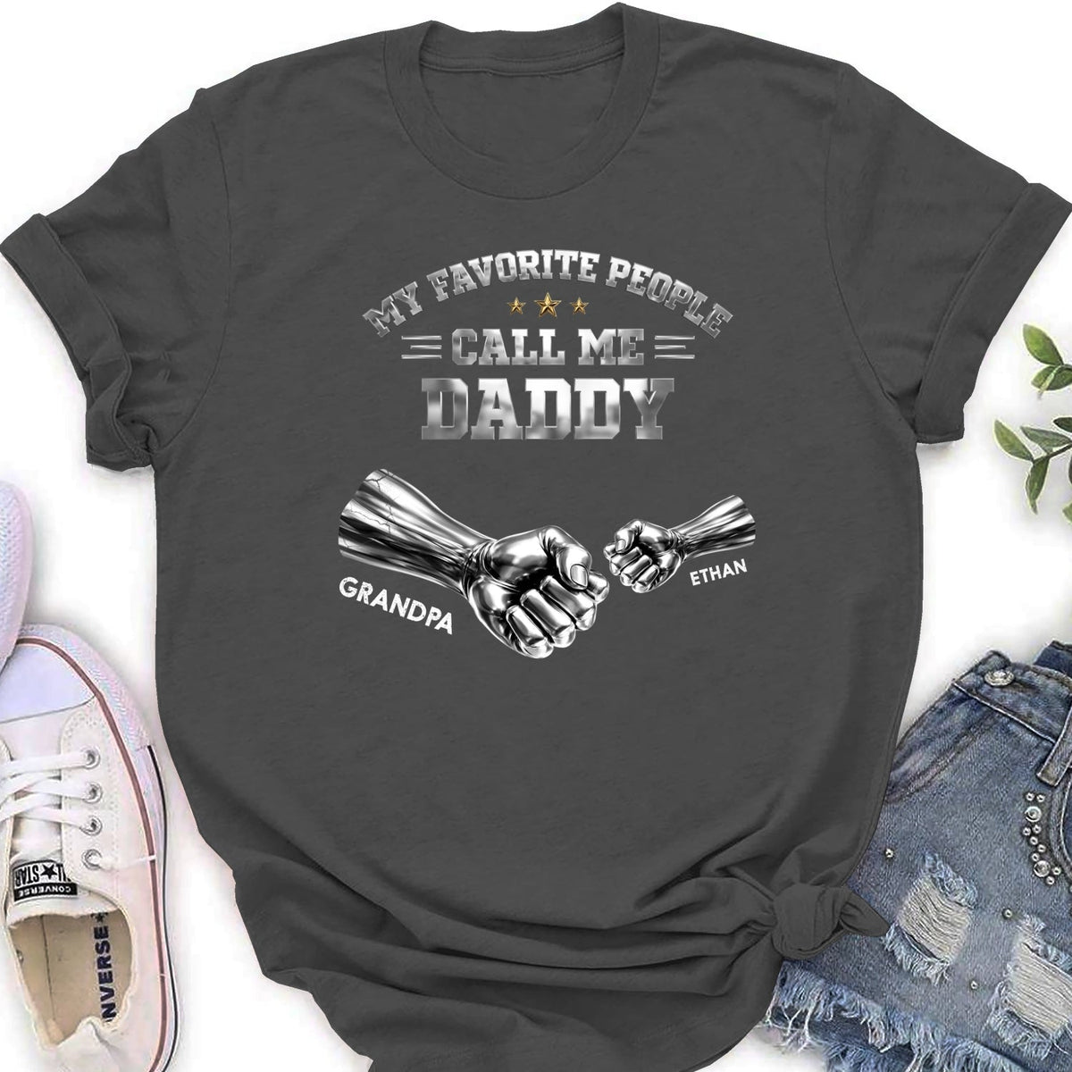 Custom Father's Day, Special Gift for Dad & Grandpa • Favorite People - Personalized Shirt