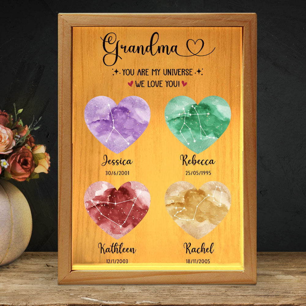 You Are Our Universe - Personalized Frame Light Box