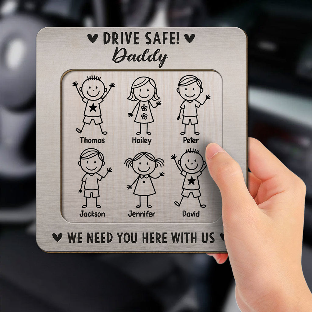 Love You Daddy Grandpa - Personalized Car Visor Clip
