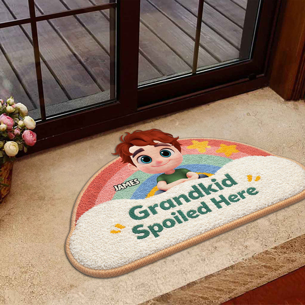 Rainbow Grandkids - Personalized Doormat