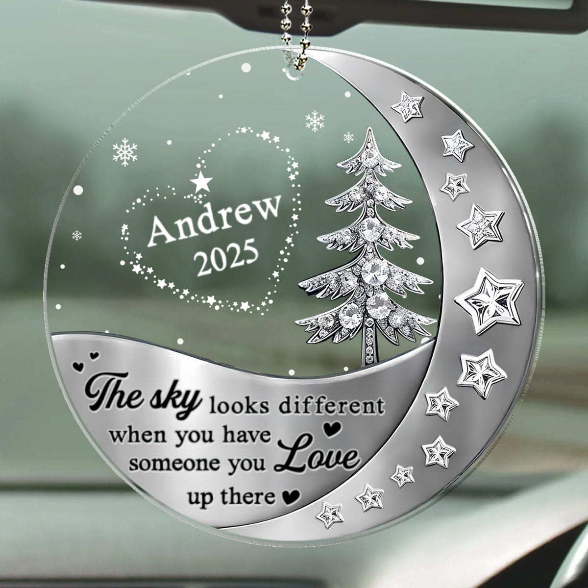 Not The Same Sky - Personalized 3D Effect Car Ornament