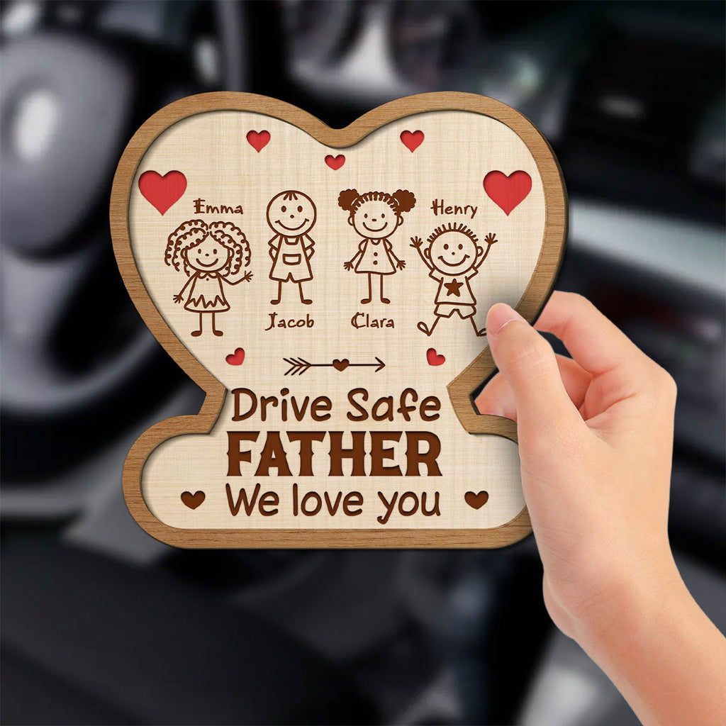Drive Safe Daddy Reminder - Personalized Car Visor Clip