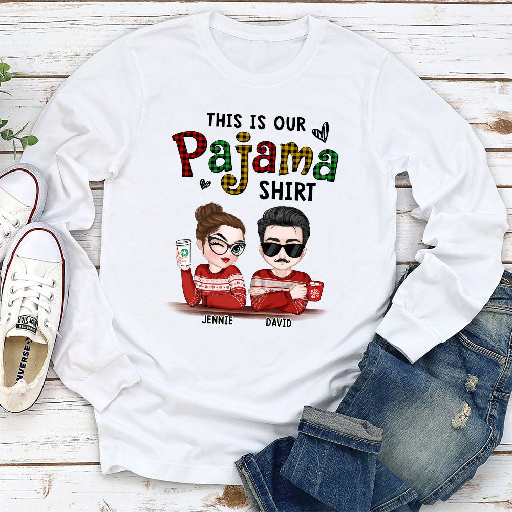 Custom Christmas & Birthday Keepsake Gift • Our Pajama - Personalized Shirt