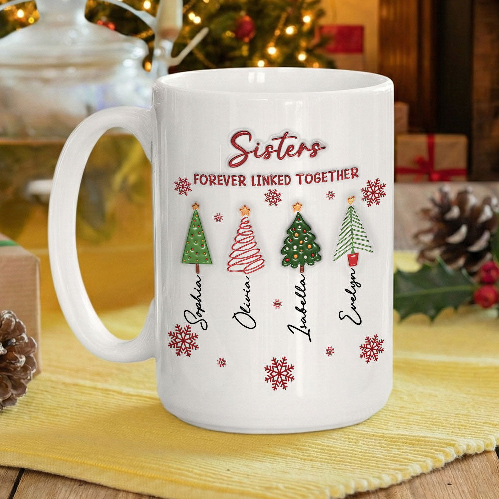 Custom Christmas & Birthday Gift for Brother & Sister • The Root Keeps Brother And Sister Together - Personalized 3D Inflated Effect Coffee Mug