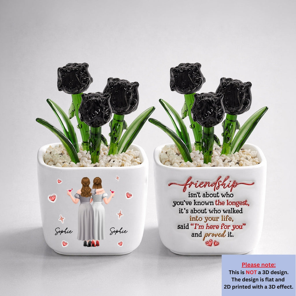 True Friendship - Personalized Glass Birth Month Flower