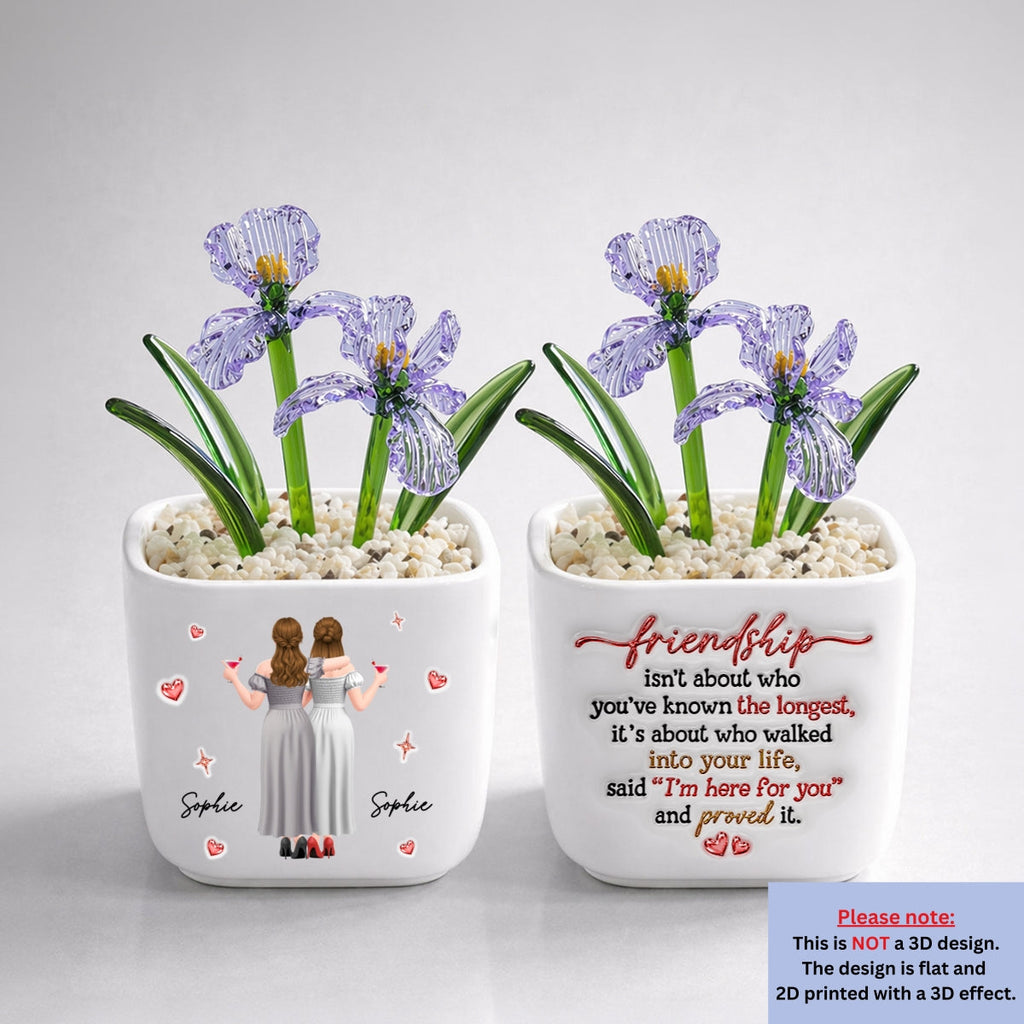 True Friendship - Personalized Glass Birth Month Flower