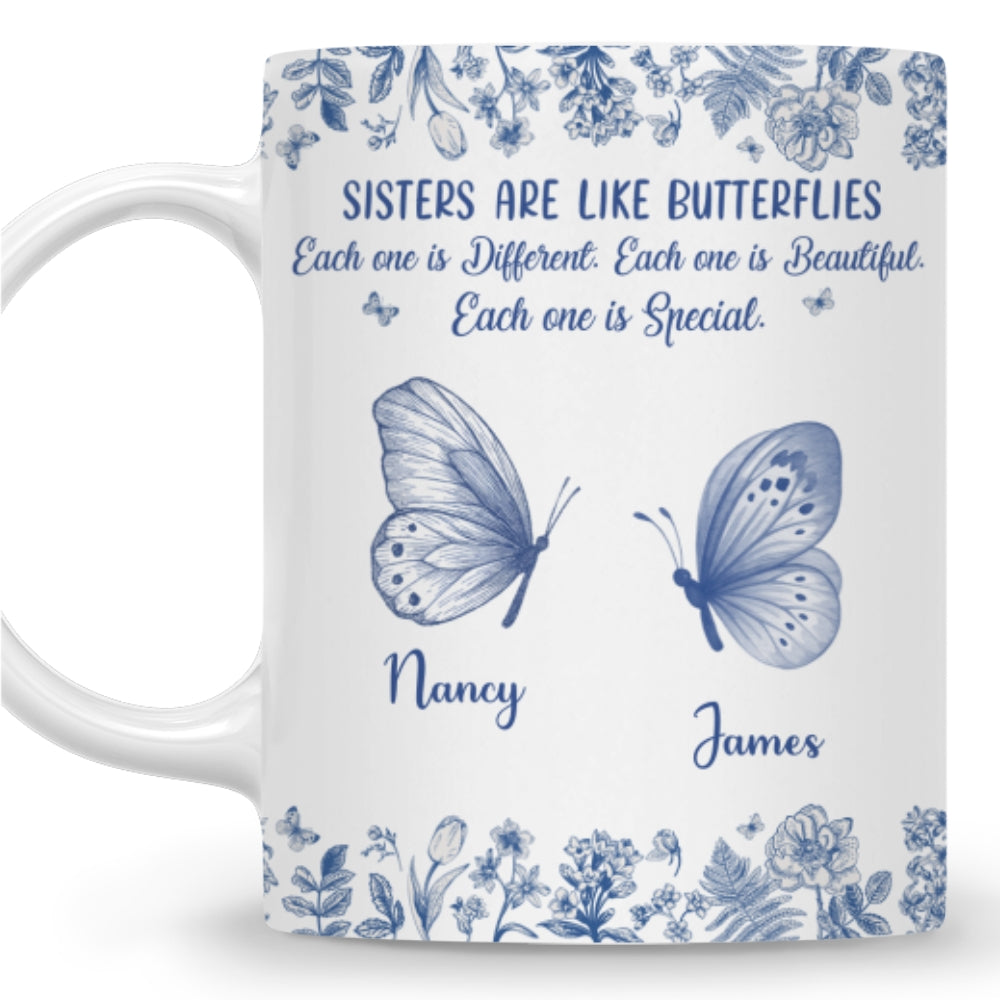 Custom Christmas & Birthday Gift For Sister • Sisters Make Life More Beautiful - Personalized Coffee Mug