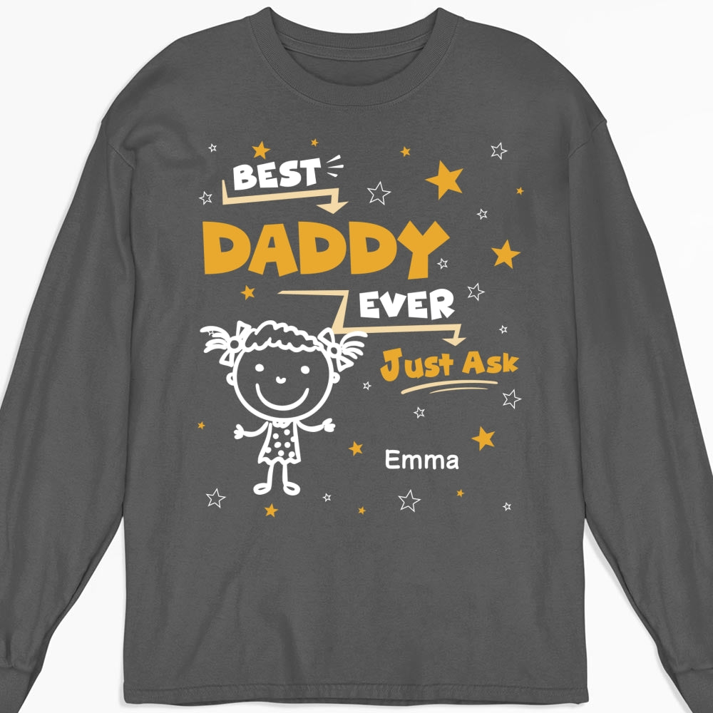 Custom Father's Day, Special Gift for Dad & Grandpa • Ask My Child - Personalized Shirt
