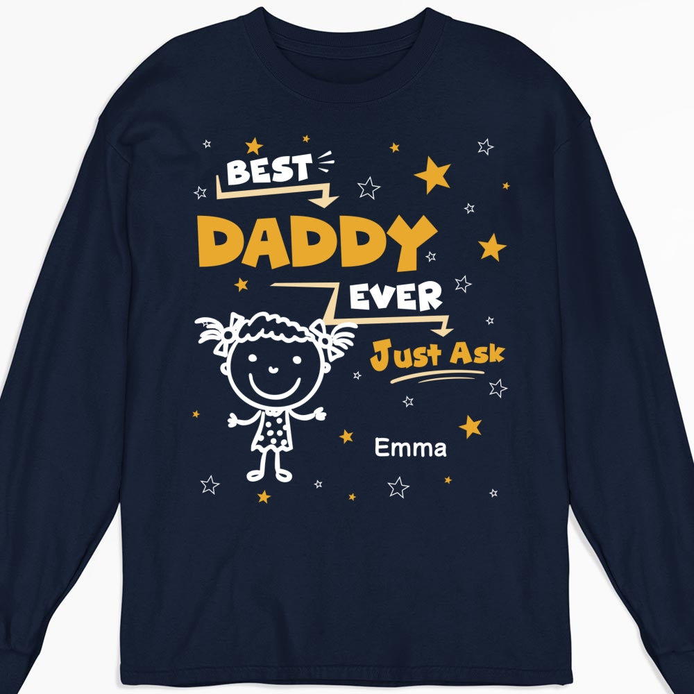Custom Father's Day, Special Gift for Dad & Grandpa • Ask My Child - Personalized Shirt