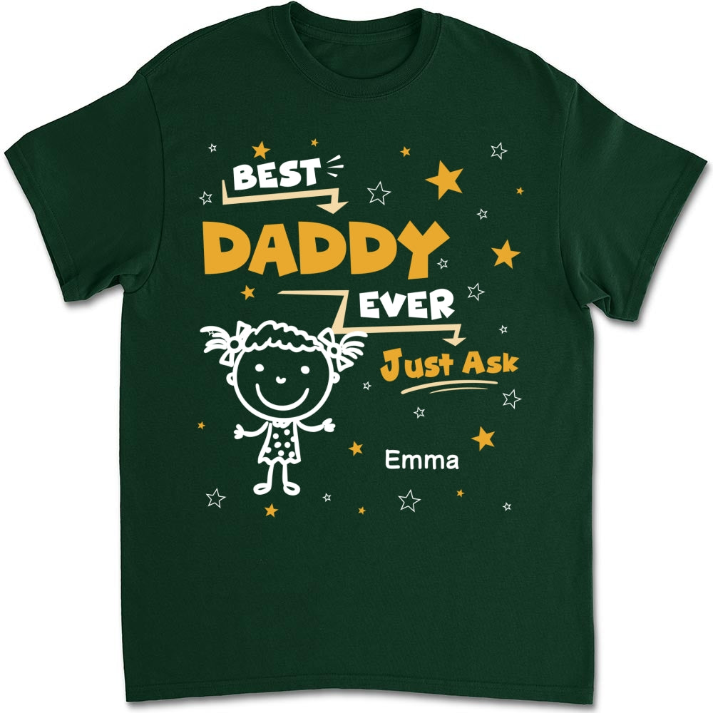 Custom Father's Day, Special Gift for Dad & Grandpa • Ask My Child - Personalized Shirt