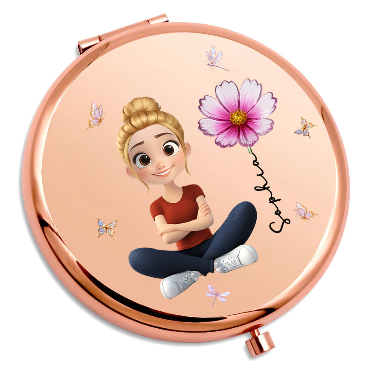 You Are Beautiful - Personalized Compact Mirror