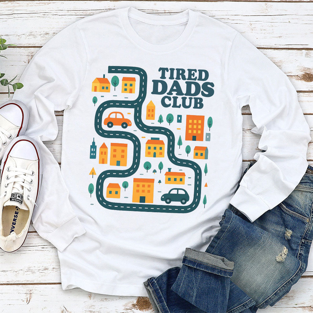Custom Father's Day, Special Gift for Dad & Grandpa • Tired Dads Husbands Club - Personalized Shirt