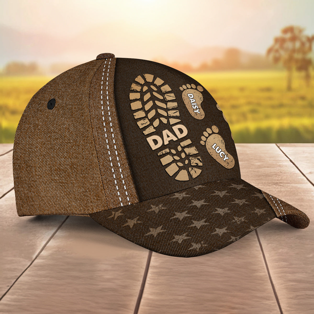 Follow Daddy Footsteps - Personalized Classic Cap