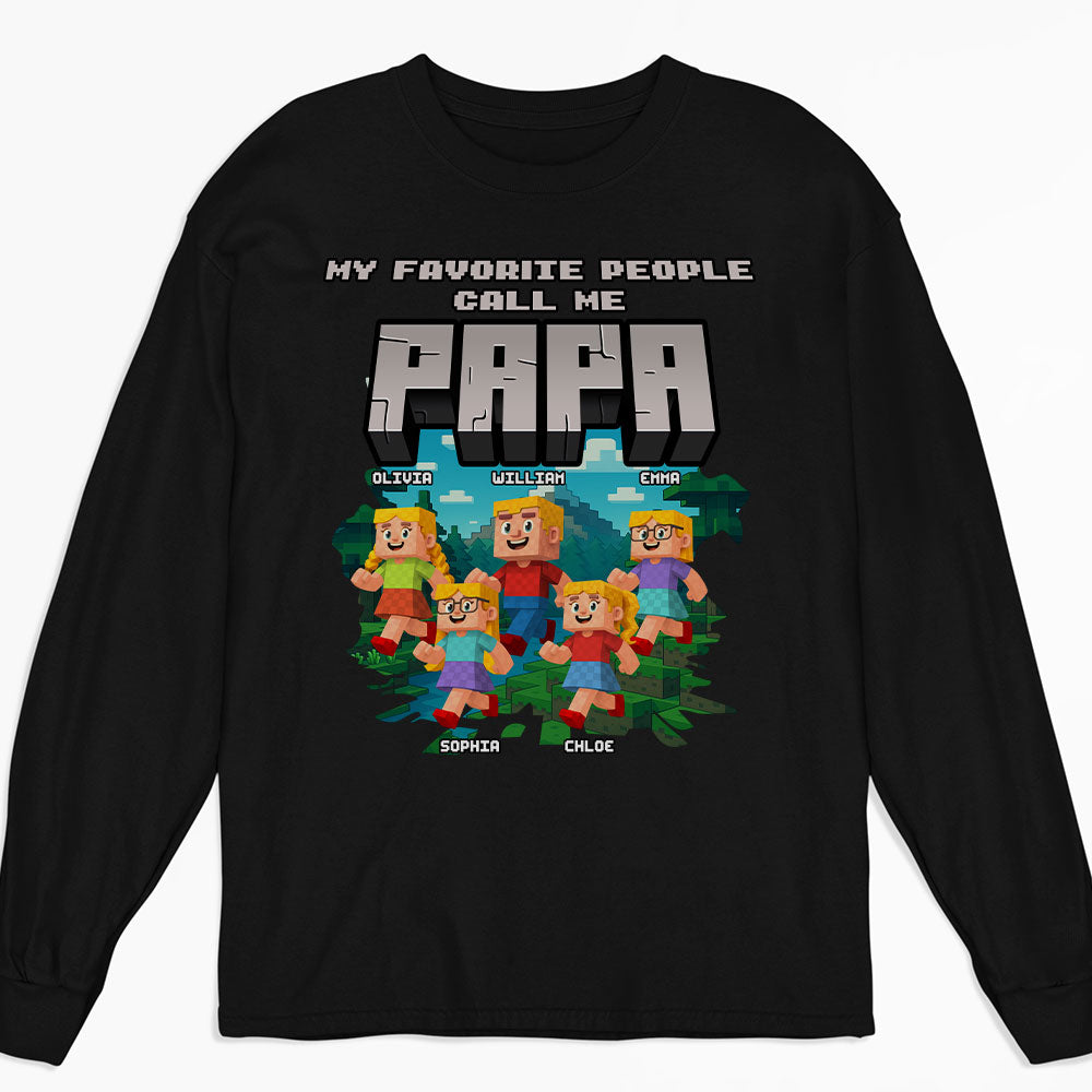 Custom Father's Day, Special Gift for Dad & Grandpa • Papa Favorite People - Personalized Shirt