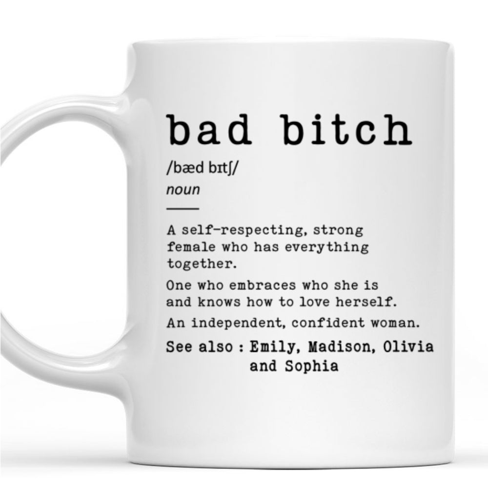 Custom Best Friend, Christmas & Birthday Friendship Keepsake Gift • Confident Queen - Personalized Coffee Mug