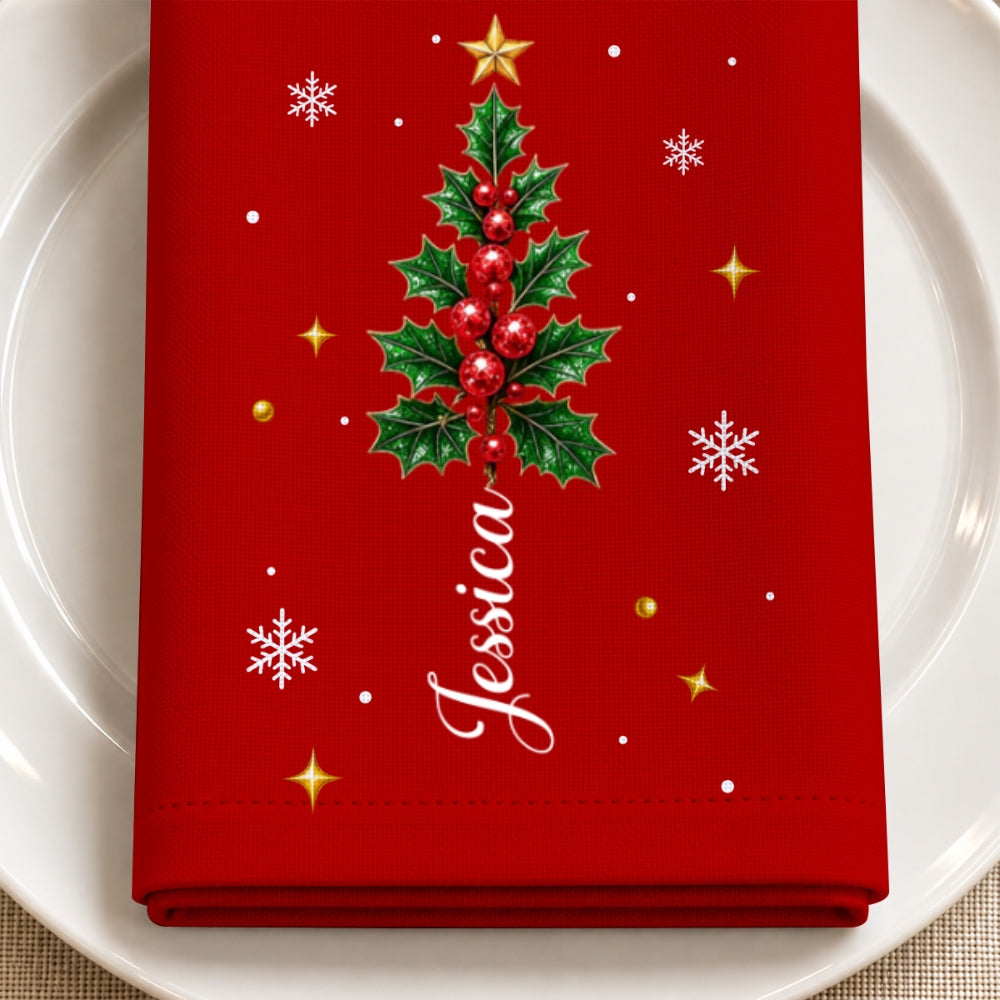 Everyone Is A Christmas Tree - Personalized Napkin