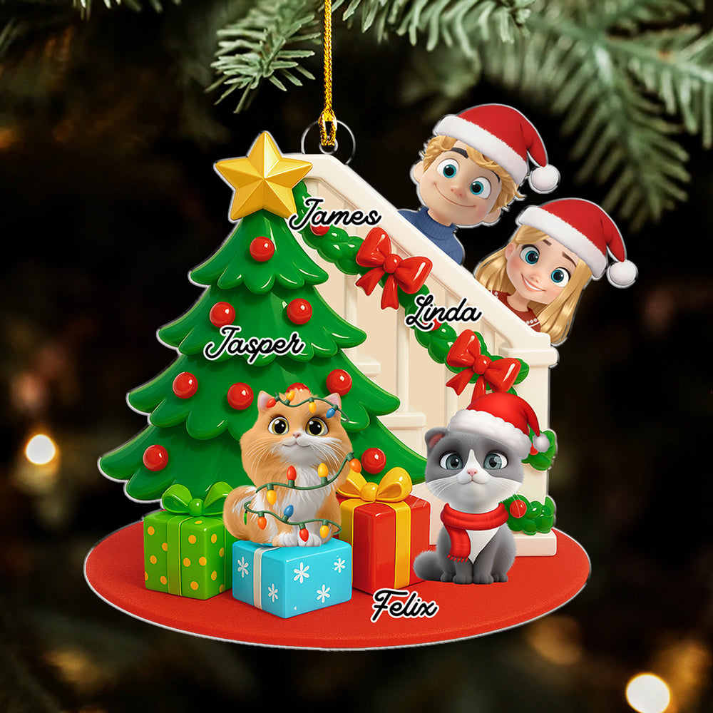 Custom Keepsake Christmas Ornament •  Hide And Seek - Personalized 3D Effect Acrylic Ornament