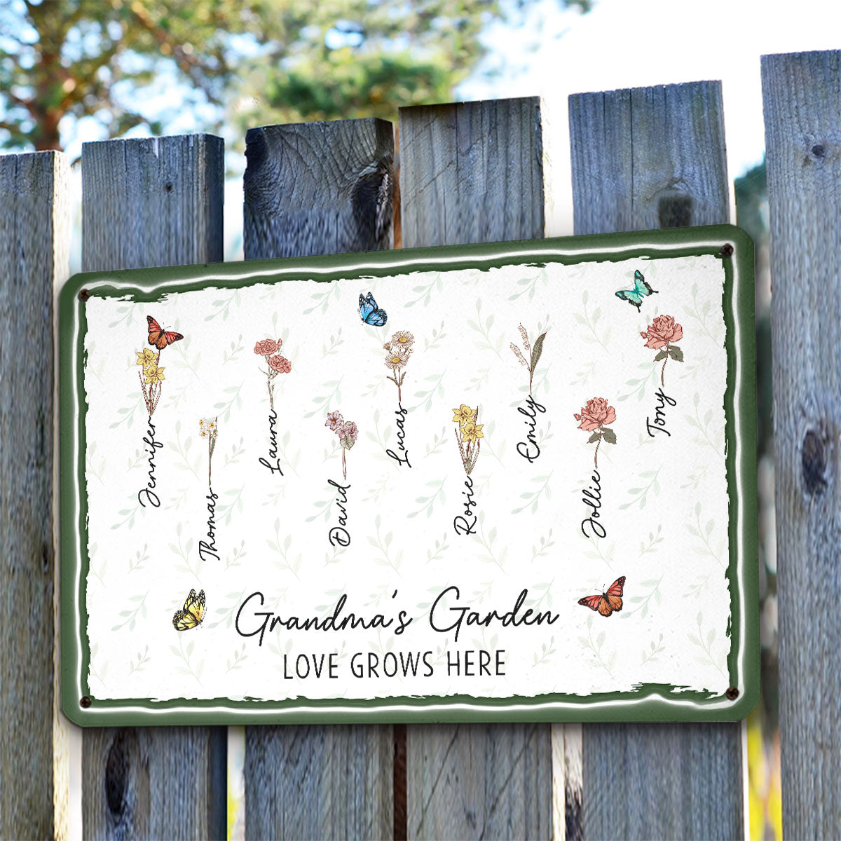 Custom Home & Wall Decor, Birthday & Christmas Gift • First Mom Now Grandma - Personalized 3D Inflated Effect Metal Sign