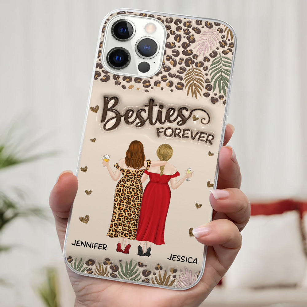 Bestie Forever - Personalized 3D Inflated Effect Phone Case