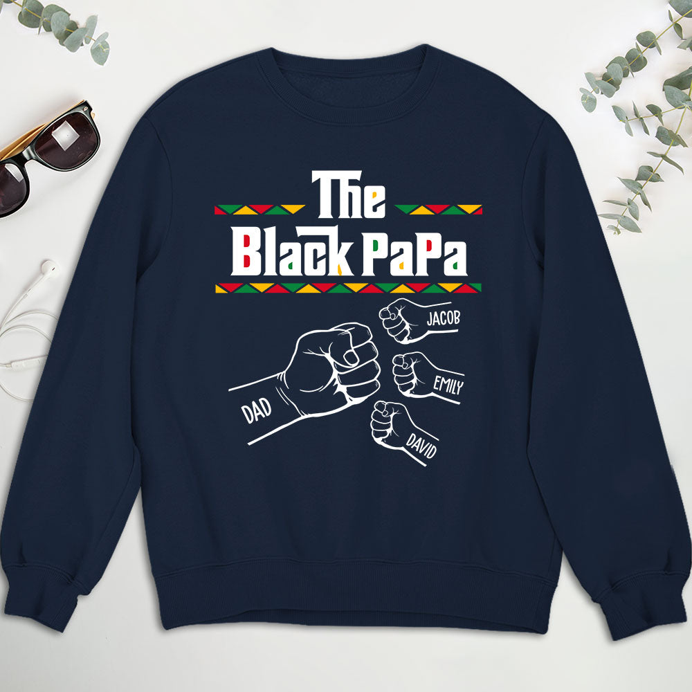 Custom Father's Day, Special Gift for Dad & Grandpa • The BlackGrandfather - Personalized Shirt - Sweatshirt