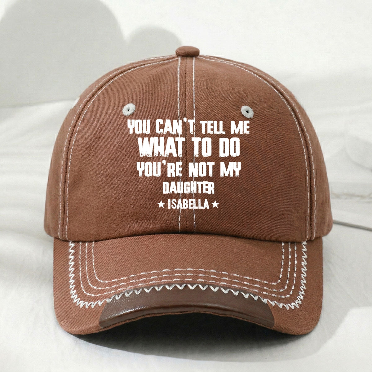 You Can Not Tell Me What To Do - Personalized Vintage Soft Baseball Cap